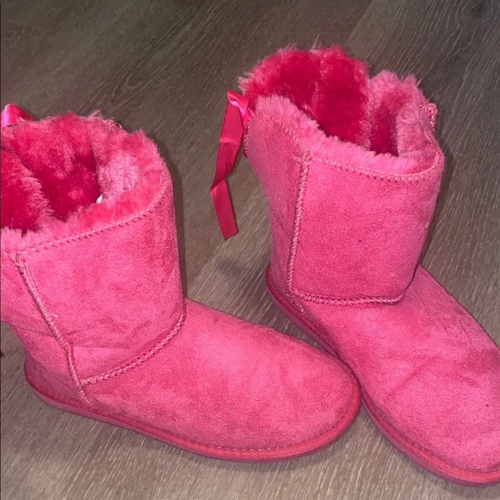 Cozy Pink Kids Boots - Picture 5 of 5